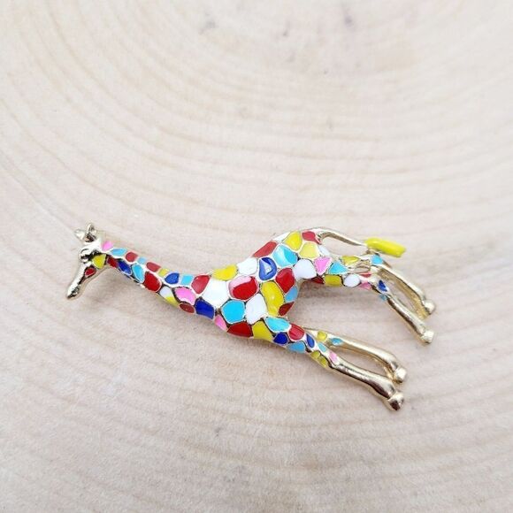 Brand New Giraffe Brooch Pin - Picture 2 of 7